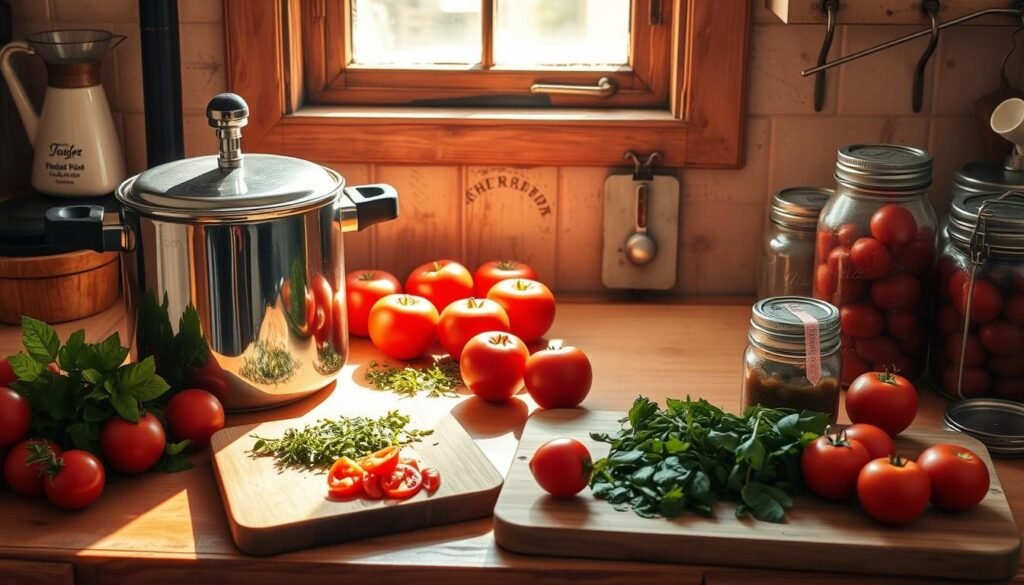 canning tomatoes pressure cooker