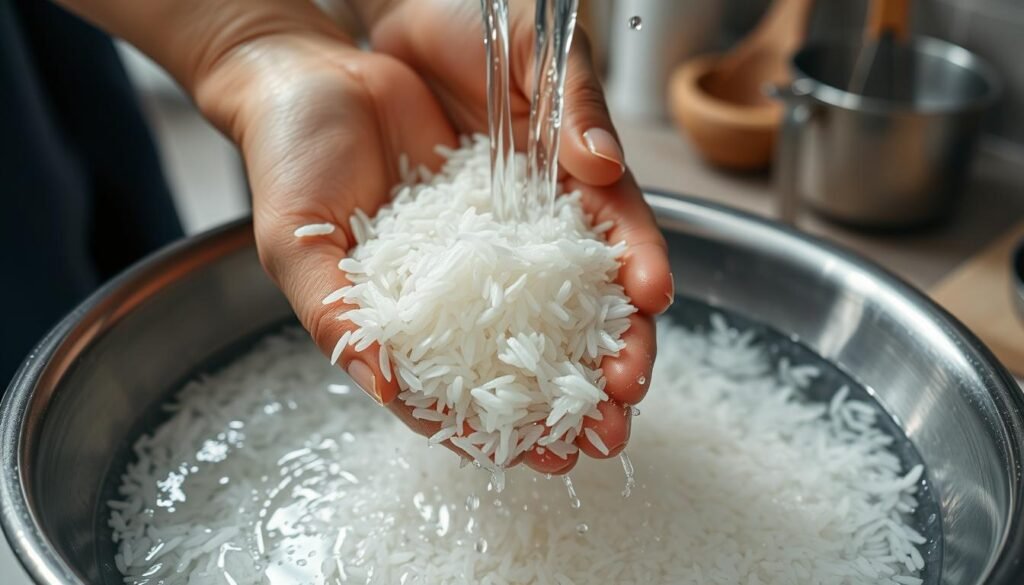 rinsing rice for instant pot